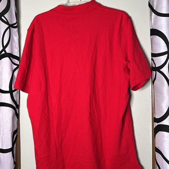 Lands’ End traditional fit, red polo, shirt, size large - Picture 8 of 8